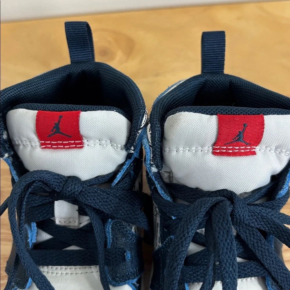 Jordan 1 mid se (td) toddlers' shoes size 6C armoury navy-pale ivory fn1351-400